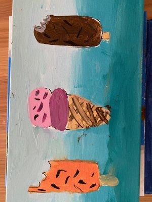 There was no  room for creativity and they did t allow kids to draw something different than told. My kid hated painting ice creams.