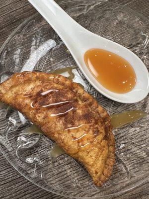 Caramel apple empanada