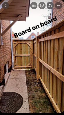 Shadowbox fence work completed in Chicago, IL