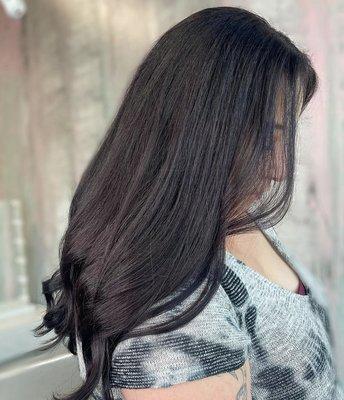 Layered cut and blowout