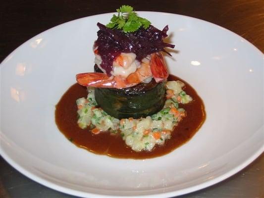 Short Ribs and Shrimp Sous Vide