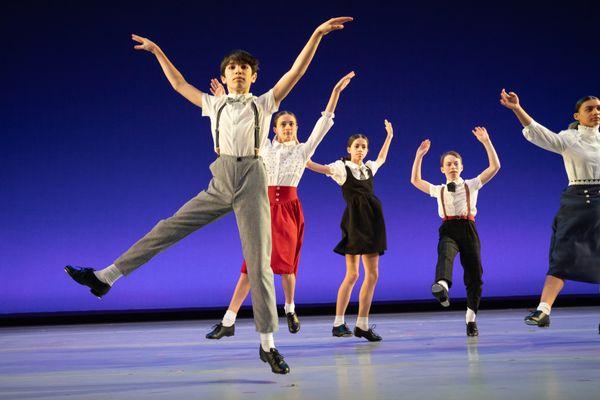 "1956" by Dionne Figgins and Curtis Holland. Kids Dance 2023 at The Joyce Theater. Photo by Ellen Crane.