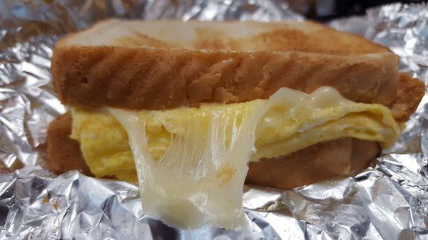 Egg and cheese sandwich