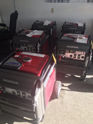 Getting Honda Eu7000is generators ready for delivery!