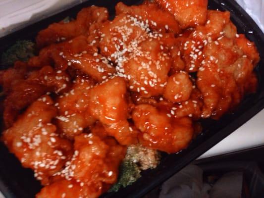 Sesame chicken.