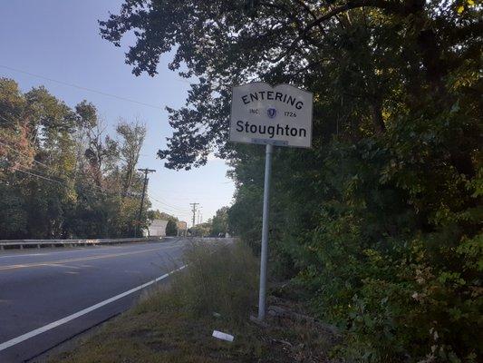 Entering Stoughton in lowercase letters.