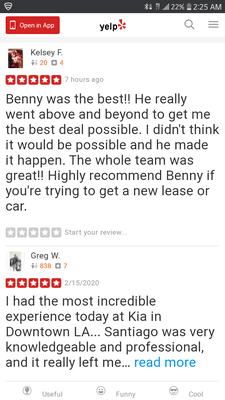 Client reviews