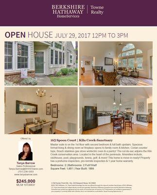 Open House 12-3 July 29, 2017