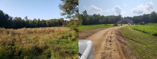 Before and after at Charlotte Hall site