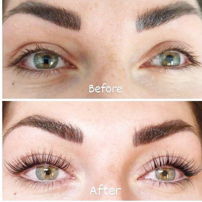 Lash lift and tint