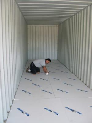 Container Preperation for loading