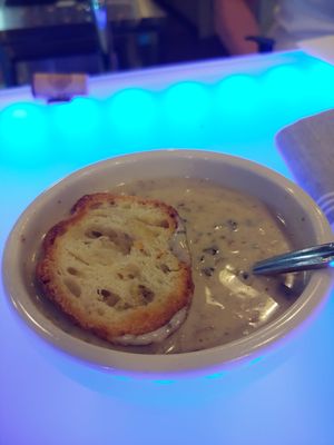 Traci's special mushroom soup.