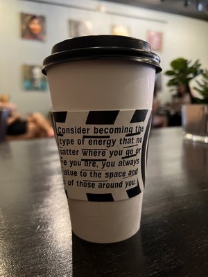 Love the cup sleeve! (& the delicious coffee inside!)