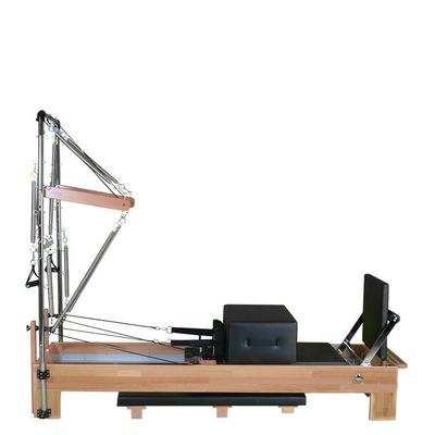 More info on: https://pilatesequipment.fitness/shop/pilates-machines/vintage/pilates-reformer-with-tower-vintage/