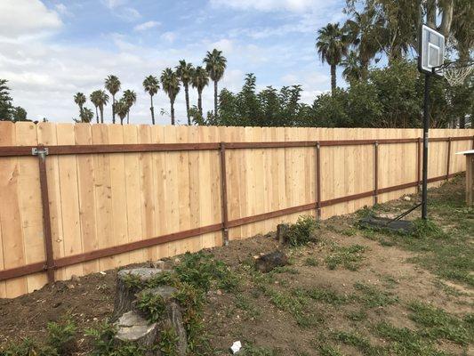 A fence I built. Look how lined up the top is.