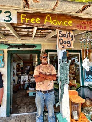 Artist, story-teller and Eastpoint's version of The Dude. Loved chatting with Mr. Ron!  Buy his hand-carved wood art. It's awesome!