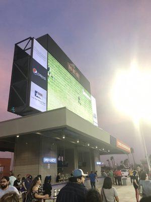 Scoreboard and main screen