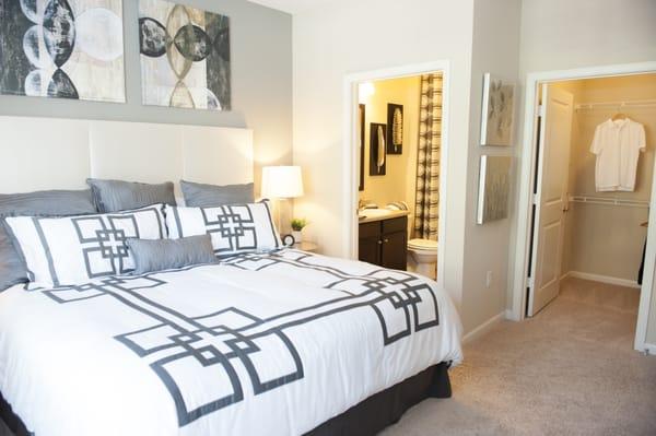 Attached bathrooms in select apartments. Spacious bedrooms in all!