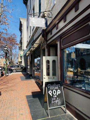 Downtown storefront on Main St