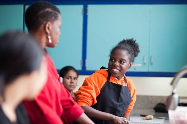 Teen chefs in the kitchen