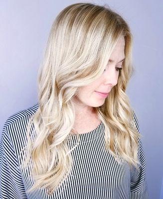 Beachy blonde highlights