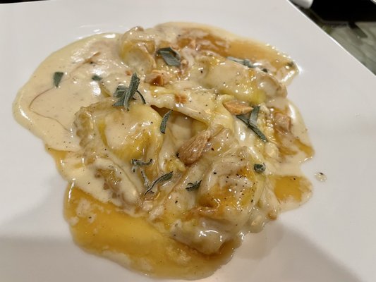 Pumpkin and squash agnolotti