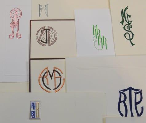 Example of some custom logo's designed for clients