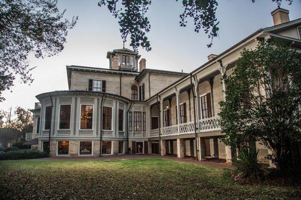 The Jemison-Van de Graaff Mansion rear lawn