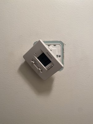 How he left my thermostat.