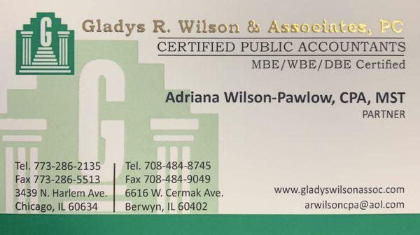 Gladys R Wilson & Associates, CPA