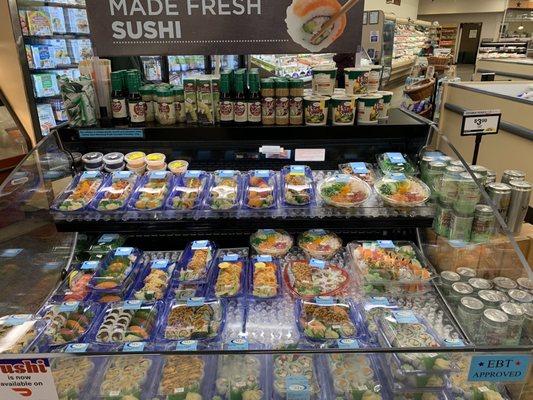 Big Y Sushi display. Stunning