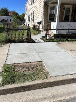 Sidewalk and steps