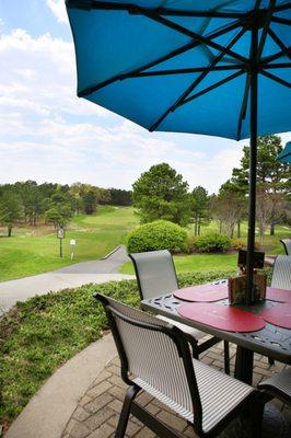 Outdoor Dining with views of the Golf Course!