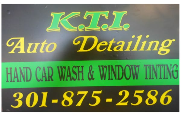 KTI Auto Detailing window sticker