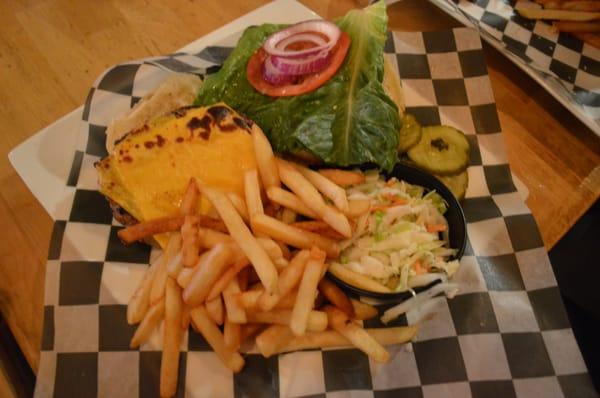 turkey burger with regular fries