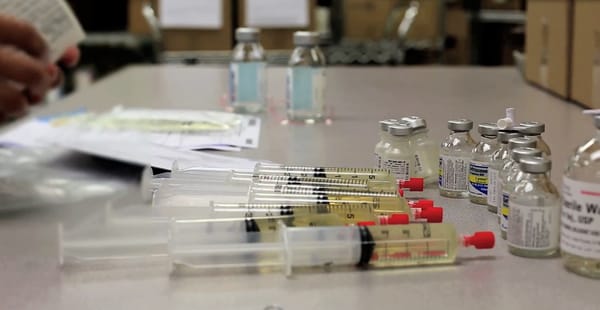 Medications being prepared to ship out to patients