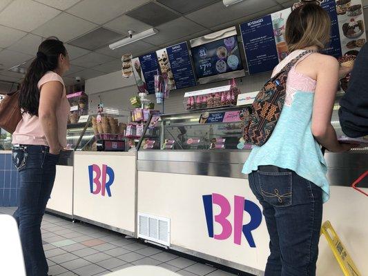 Friday, May 31, 2019: view of counter from table.