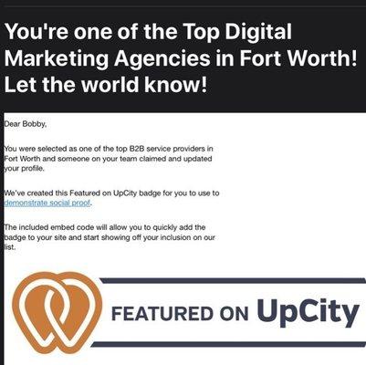 UpCity Top Digital Marketing Agencies in Fort Worth, Texas