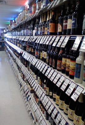 Wall of amazing beers