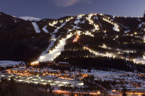 Beautiful Keystone Ski Resort at night!