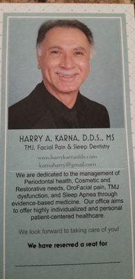 Harry A Karna, DDS, MS - Sparkle Family Dentistry