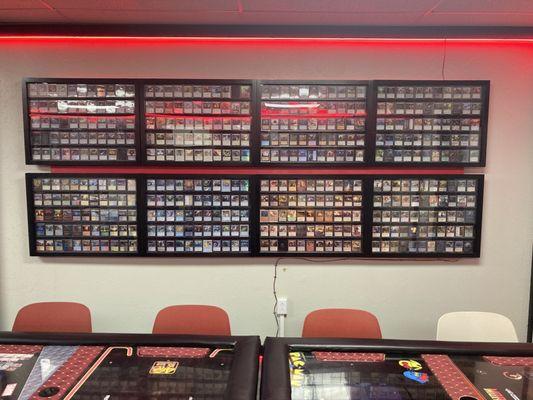 This is hands down the coolest features of the place. They had a wall of magic the gathering cards in their CCG play space and vintage game