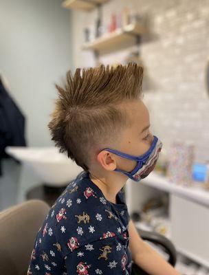 Mohawk fade children's cut