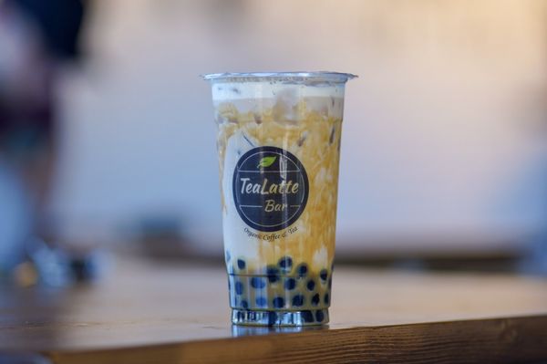 Honolulu milk tea with tapioca