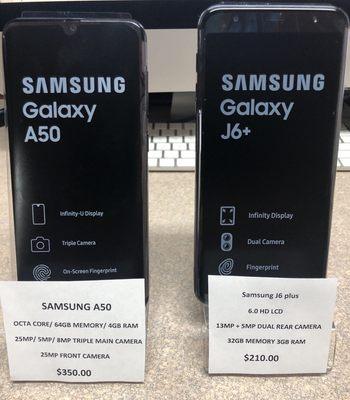 Great deal on Samsung A50 and J6 plus phones.