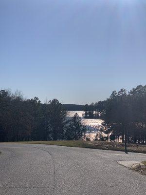 View driving down to the camp store/ ranger station