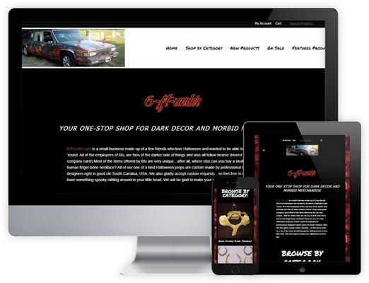 6-ft-under is a e-commerce website that was built by Jawfish Digital. View it at: wwww.6-ft-under.com