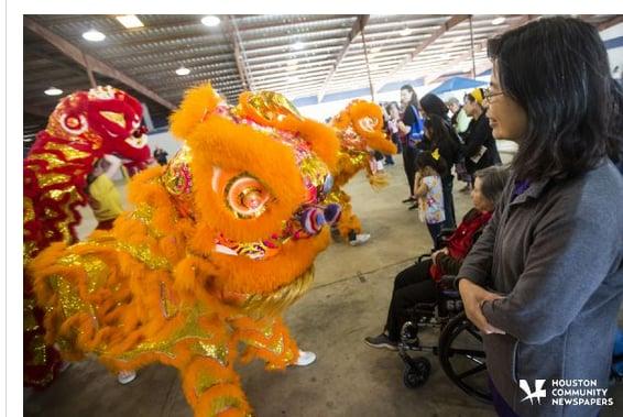 Chinese new year lion Dance