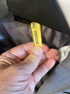 Garment tag