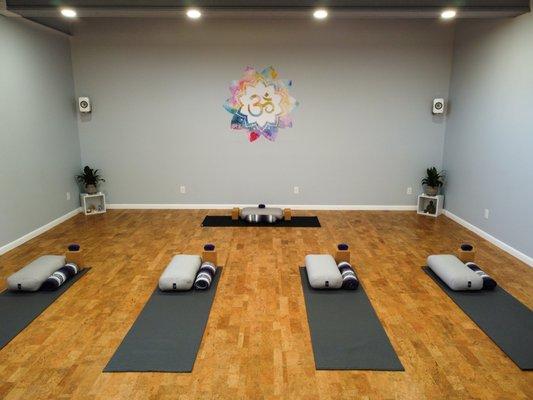 Our beautiful yoga studio!